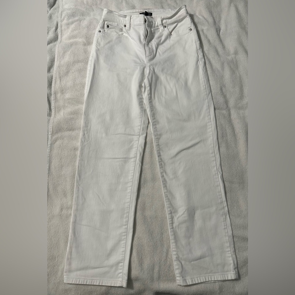 Eileen Fisher Women’s  Organic Cotton White Jeans - Size 0